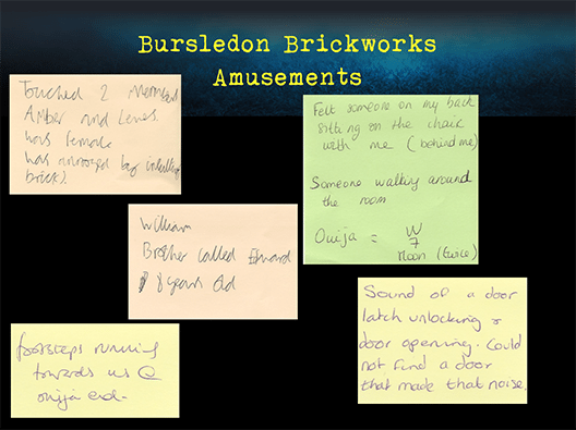 Bursledon Brickworks Incident board